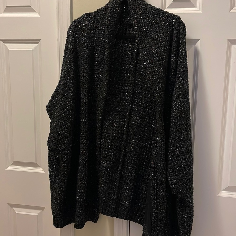 Black Poncho Sweater